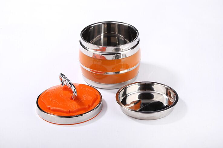 Colorful double-layer stainless steel vacuum insulated lunch box, insulated bucket, student lunch box, warm box, pot, high quality Specification image