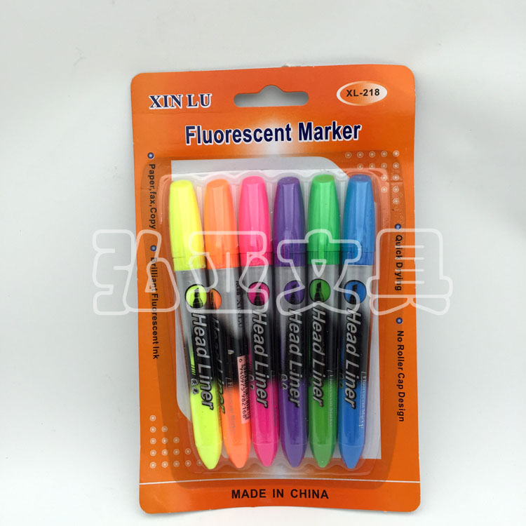 Highlighters set: 3 colors, 4 colors, 5 colors and 6 colors