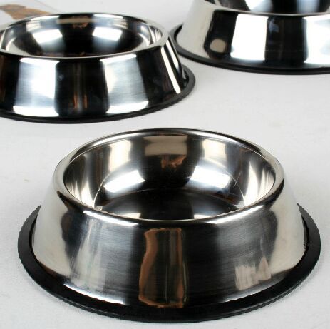 Dog bowls, dog basins, stainless steel dog food bowls, pet bowls, rice bowls, cat basins, food bowls, dog plates, pet supplies details Picture