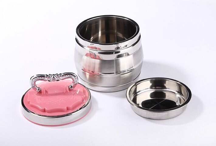 Stainless steel vacuum insulated lunch box bucket, double-layer bento box, cute and creative student meals, high quality Specification image