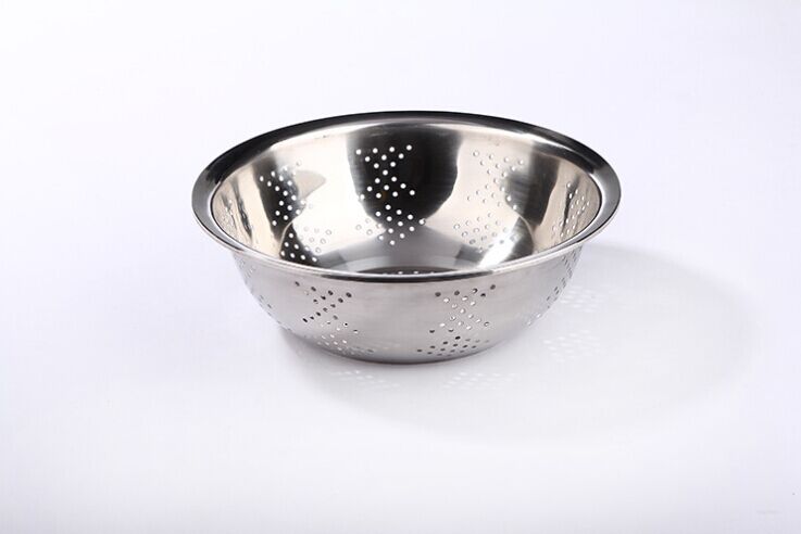 Professional stainless steel water-draining rice-washing basin, rice-washing basket, rice-washing sieve, rice-washing basin, rice-washing basket, water-draining basket, fruit and vegetable basket, leaky basin details Picture