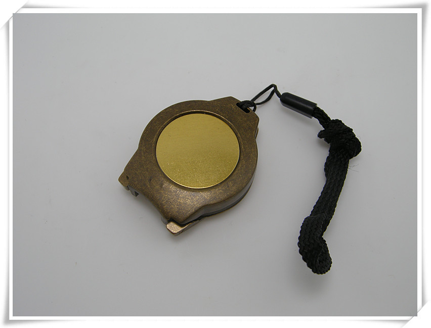 高档礼品指南针 复古翻盖指南针 铜质材质 户外便携指南针细节图
