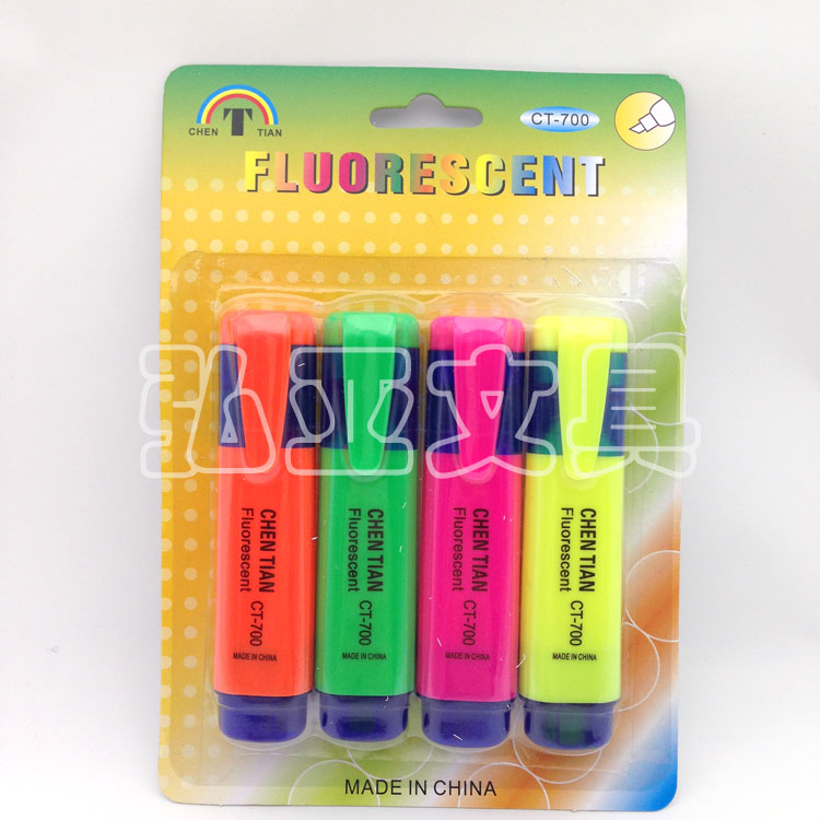 Highlighter 4 suction card set color marker pen watercolor marker pen