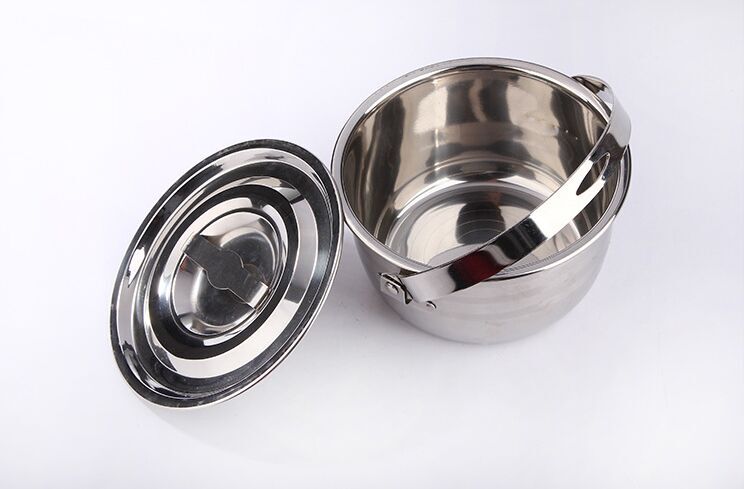 New outdoor hanging pot, high-end stainless steel combination pot, camping, picnic, self-driving tour, fishing, cooking utensils, thickened pot details Picture