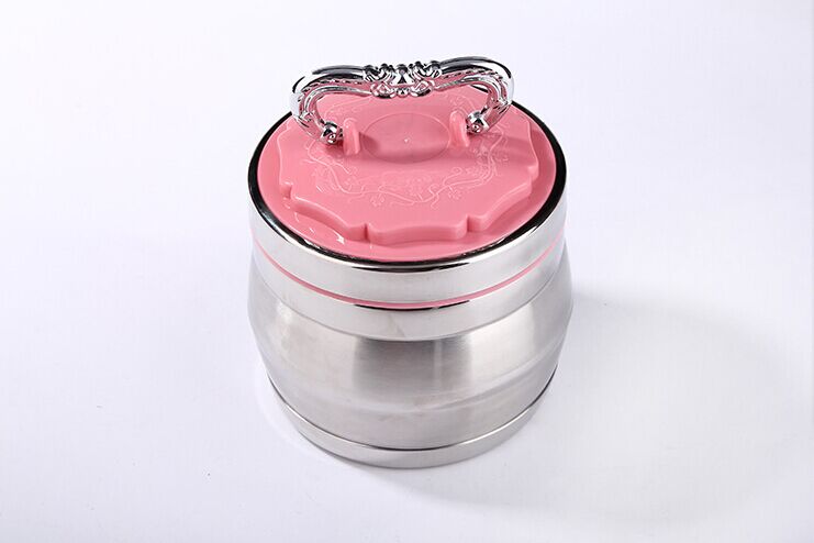 Stainless steel vacuum insulated lunch box bucket, double-layer bento box, cute and creative student meals, high quality details Picture