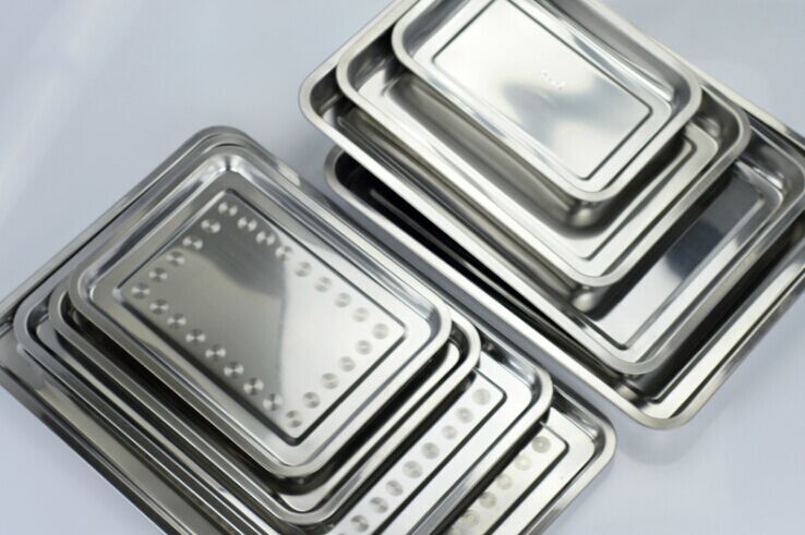 Stainless steel rectangular tray, hotel-specific square plate, round plate, fruit plate, tea plate, long dish Application Scenario