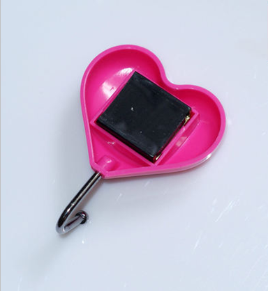 2P Heart Magnet Refrigerator Sticker Magnetic Hook Door Hook/Sticky Hook