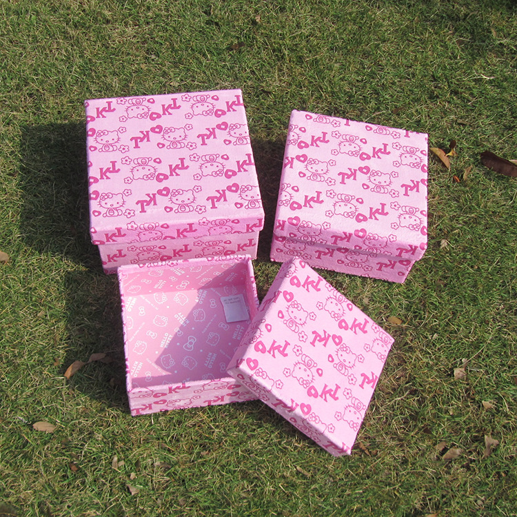 绒布正方形kt三件套礼品礼物包装盒TQ3060产品图