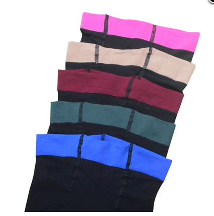 Spring and autumn velvet 80D through-colored foot socks for women