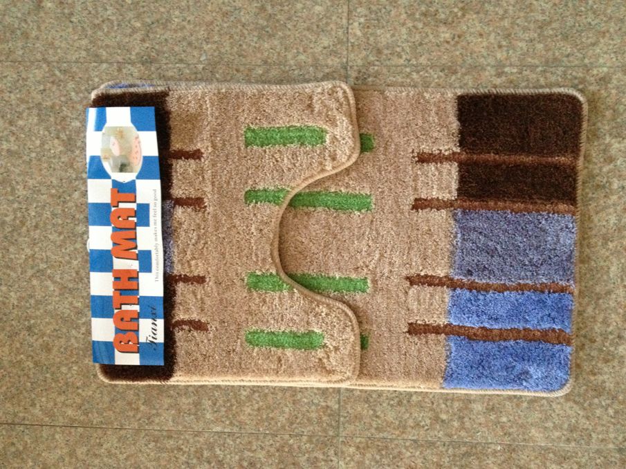 Flocking absorbent floor mat foot mat toilet bathroom non-slip foot mat can be machine washed thumbnail