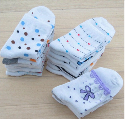 女袜子 可爱卡通袜中筒棉袜 大电脑运动袜批发细节图