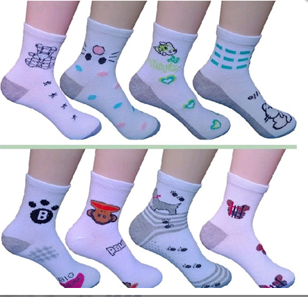 女袜子 可爱卡通袜中筒棉袜 大电脑运动袜批发产品图
