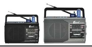 The new SDUSBST card wipe radio is easy to carry thumbnail