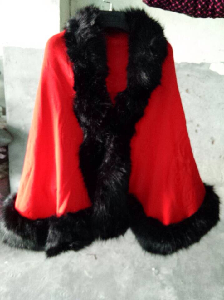 Imitation Fur Cape Cardigan Imitation Fur Cape