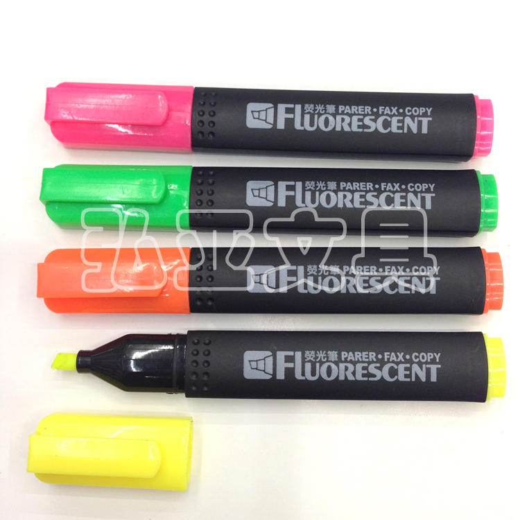 Highlighter 6 color Black Rod Marker Watercolor marker highlighter