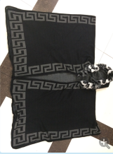 Woolly Cape Cardigan Slit With Hat Great Wall Side Jacquard