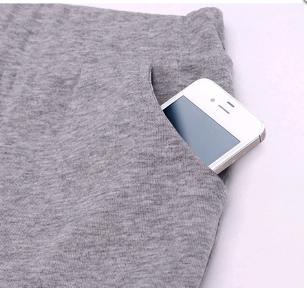 Spring and Autumn's new Korean-style fashion pocket front slit fake two-piece skirt pants, capri pants and leggings details Picture