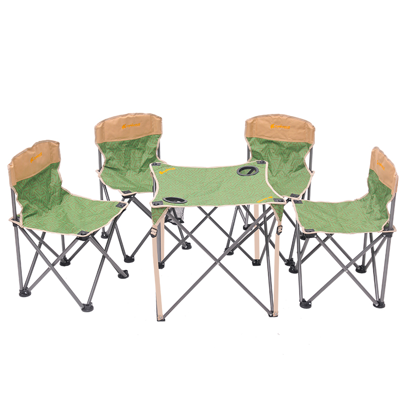 春夏季户外便携式折叠椅 帆布桌椅5件套 钓鱼椅子详情图4