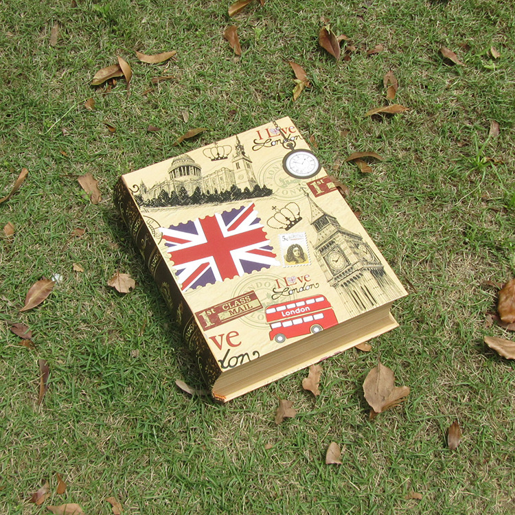 新款英伦风仿真书形盒创意礼品盒三件套产品图