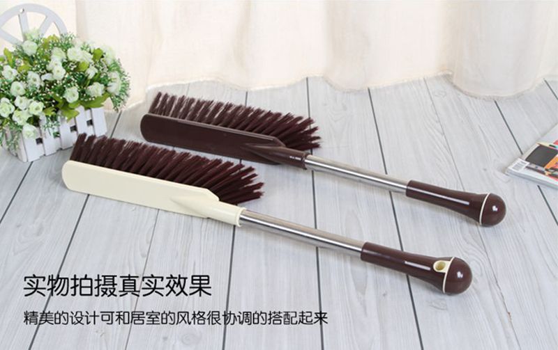 Bed brush Stainless steel rod bed brush plastic straight rod bed brush Large bed brush