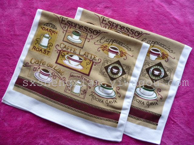 Warp knitted microfiber positioning printed towel tea towel cloth thumbnail