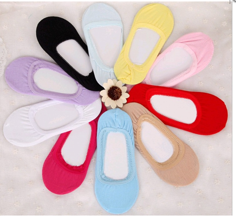 新款 女士韩国外贸原单防滑糖果色隐形船袜 袜子地摊批发细节图