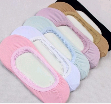 新款 女士韩国外贸原单防滑糖果色隐形船袜 袜子地摊批发产品图