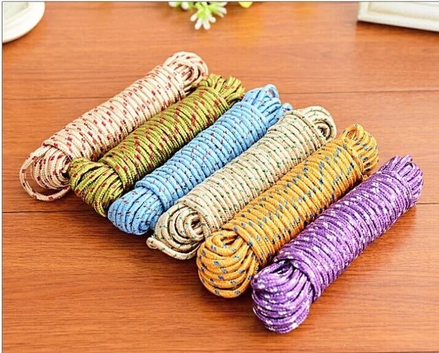 180克 加粗多功能尼龙防滑防风晾衣绳 20米户外晒被晾衣绳产品图