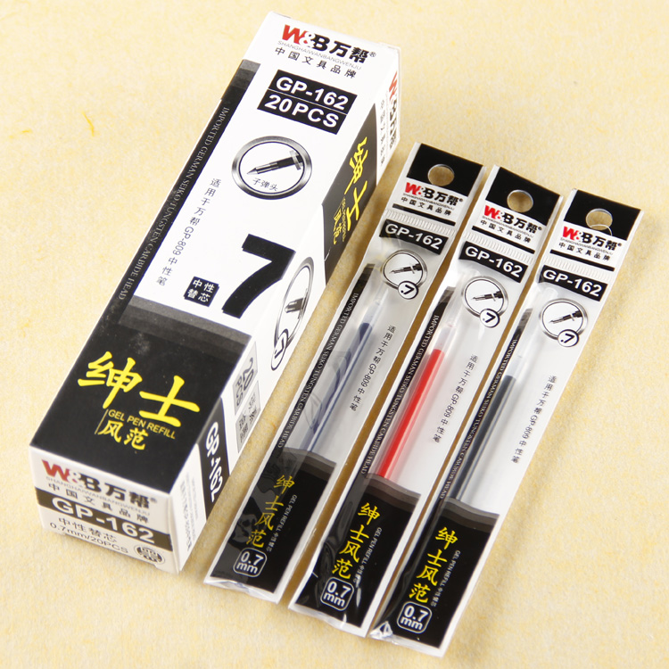 162 type signature pen refill, gel pen refill, office refill 0.7