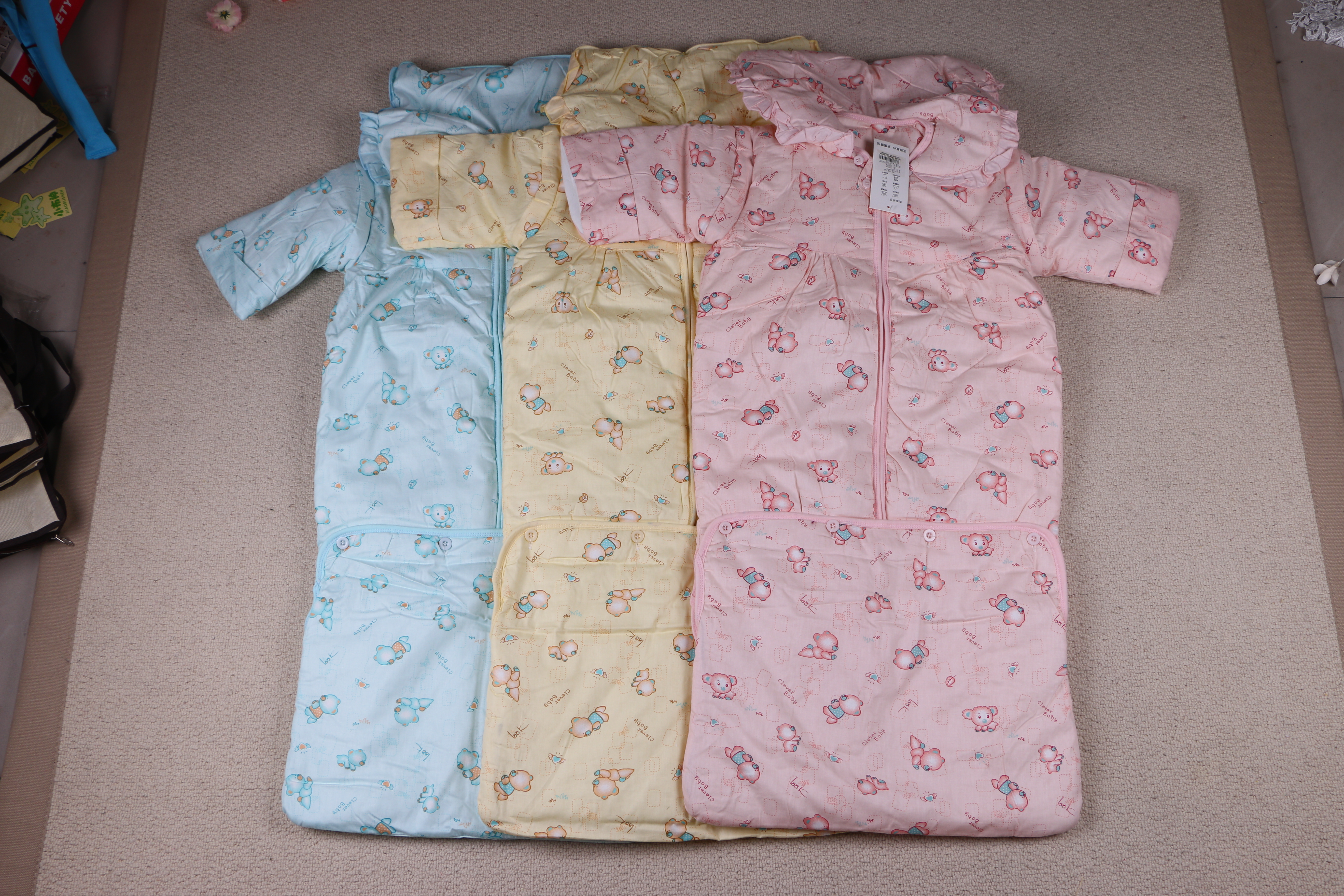Baby Fall And Winter Cotton Sleeping Bag Pure Cotton Sleeveless Sleeper Bag Baby Supplies details Picture