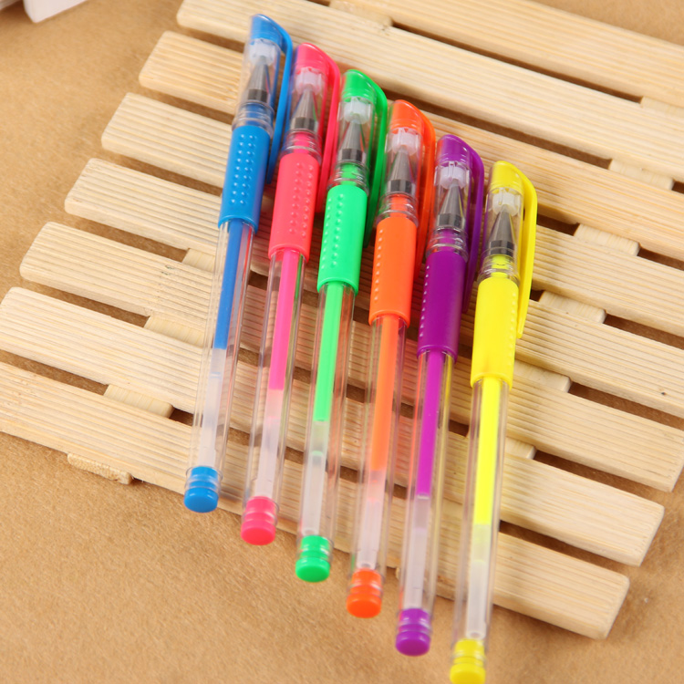Wholesale of new eco-friendly set of 6-color highlighters of Model 3576 stationery Application Scenario