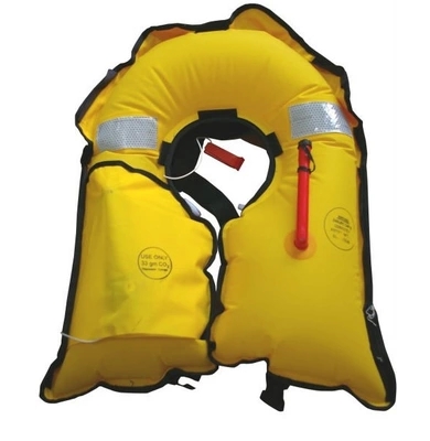 Professional Adult Automatic Manual Red Inflatable Life Jacket Surf Fishing Drift Scarf Specification drawing