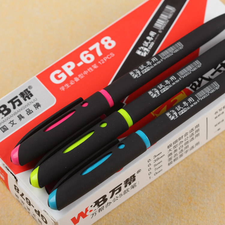 678 type test pen Special gel pen, ballpoint pen, signature pen 0.35mm