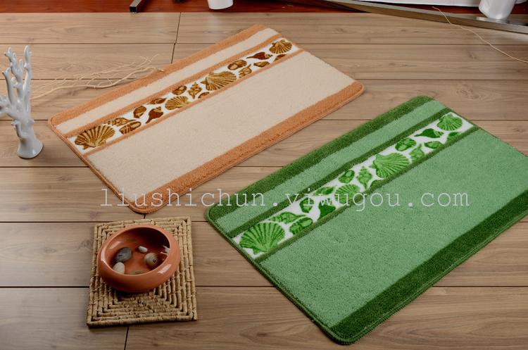 压花踩高毛地毯 有贝壳 小花