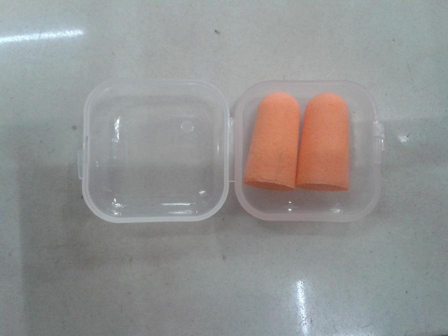 供应家居用品塑料盒子包装隔音耳塞 旅游必备防噪音耳塞细节图