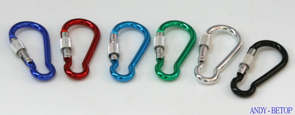 Mini D Mountaineering Buckle \ Aluminum Alloy Quick Hanging \ Key Chain \ Gourd Shaped Hanging Buckle details Picture