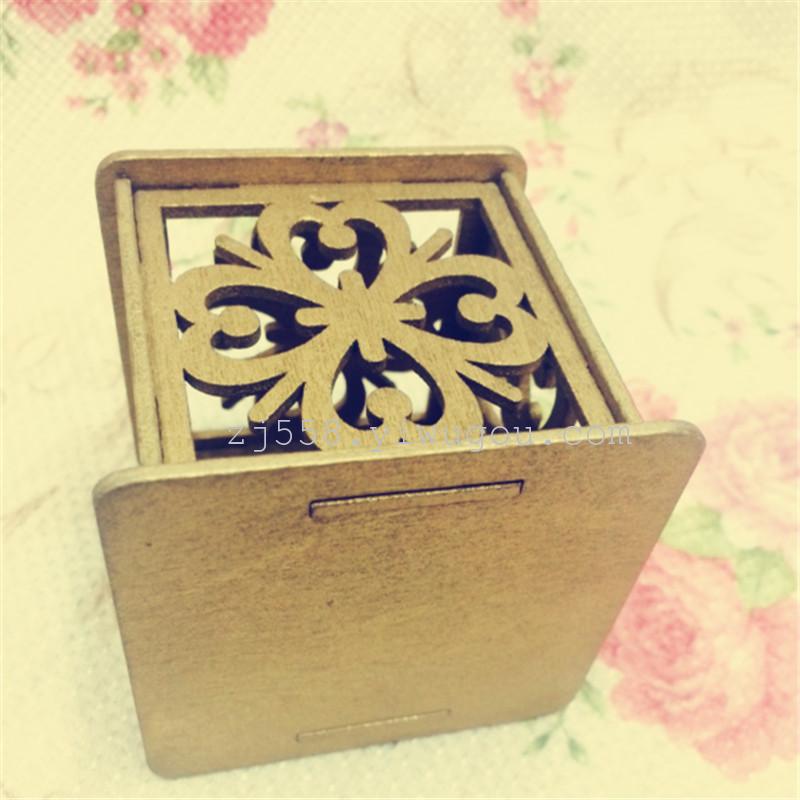 创意中国风激光雕刻木质喜糖盒子婚庆用品喜糖个性糖果盒包邮详情图4