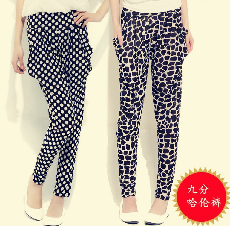 九分哈伦裤中老年大码女装时尚冰丝妈妈装批发地摊货源图