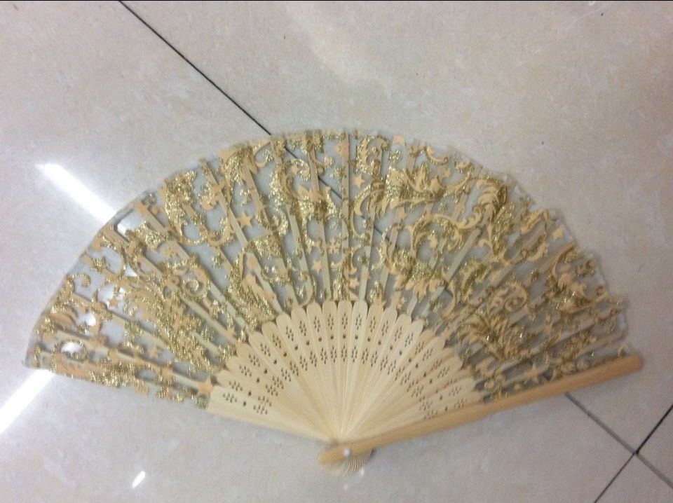 竹子圈圈 折扇子产品图