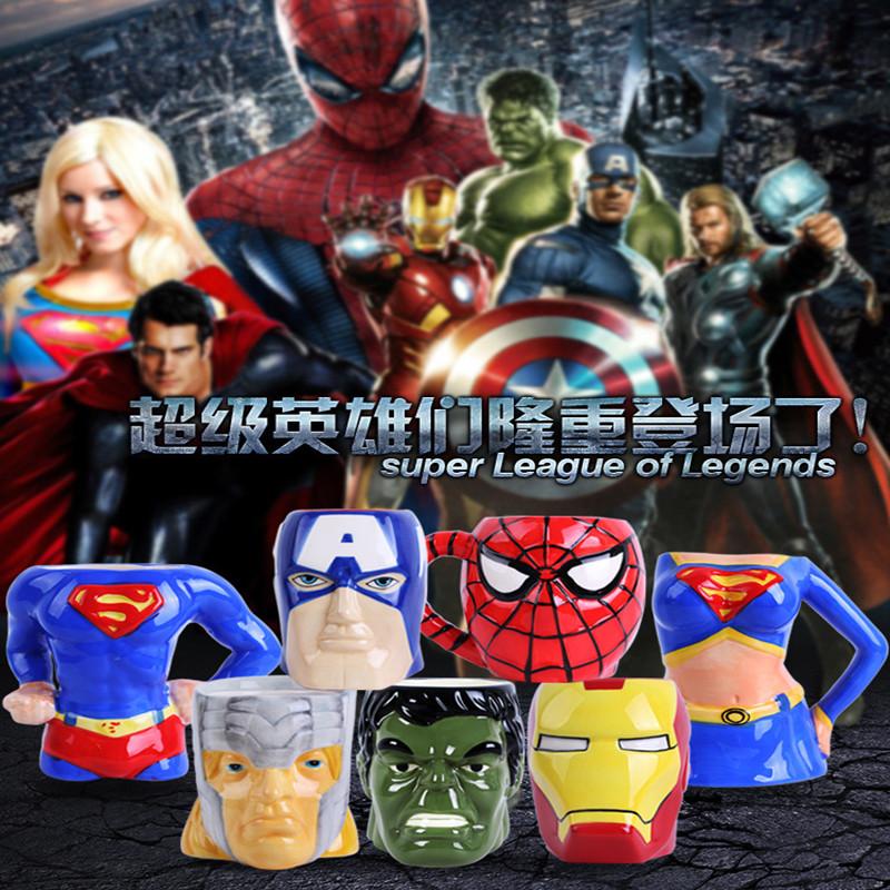 Iron Man Captain America Thor Spider-Man Hulk League of Legends Ceramic mug mug full figure