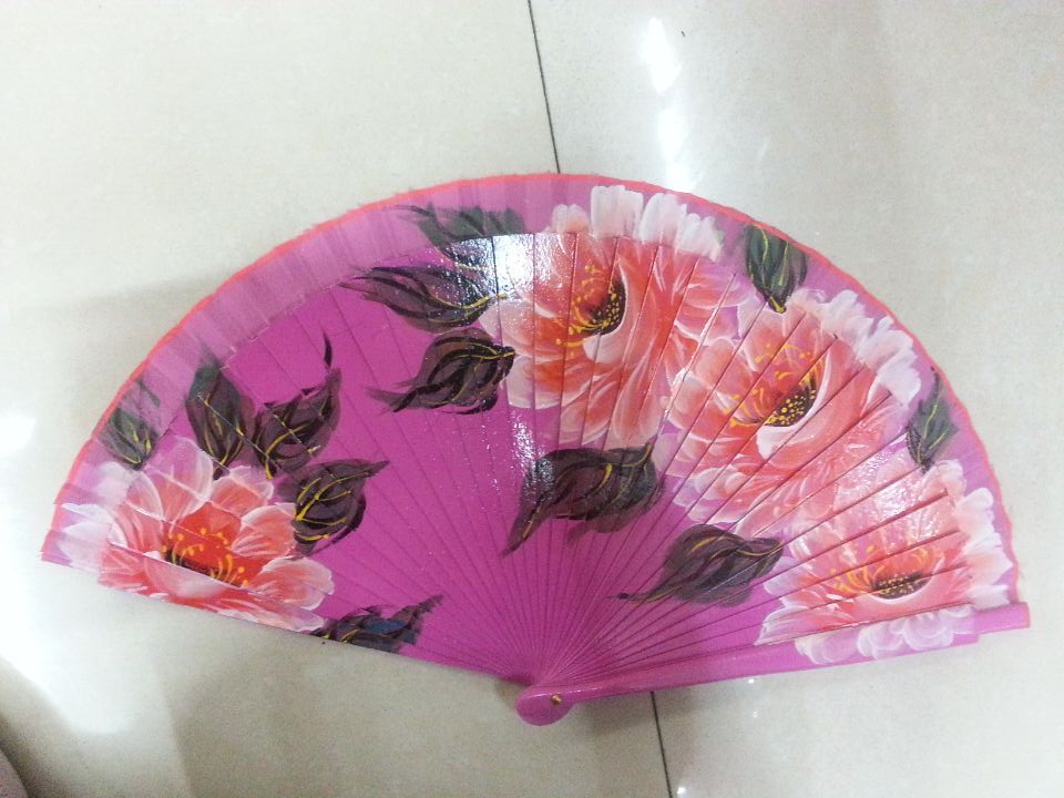 西班牙手绘木头扇子