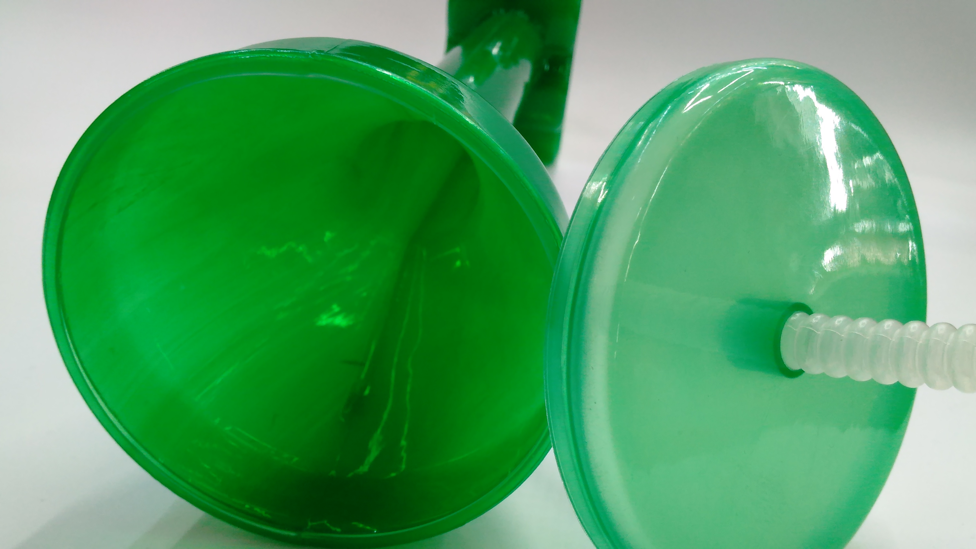 三叶草吸管杯 塑料饮品杯 创意酒吧饮料杯 一次性饮料杯细节图