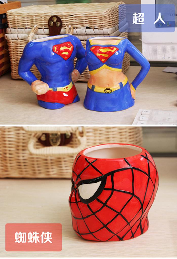 Iron Man Captain America Thor Spider-Man Hulk League of Legends Ceramic mug mug Specification drawing