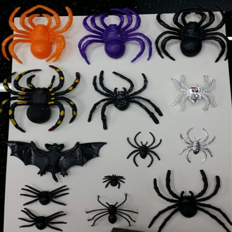 厂家直销 蜘蛛 动物鬼节塑料配件 欢迎来样定做图