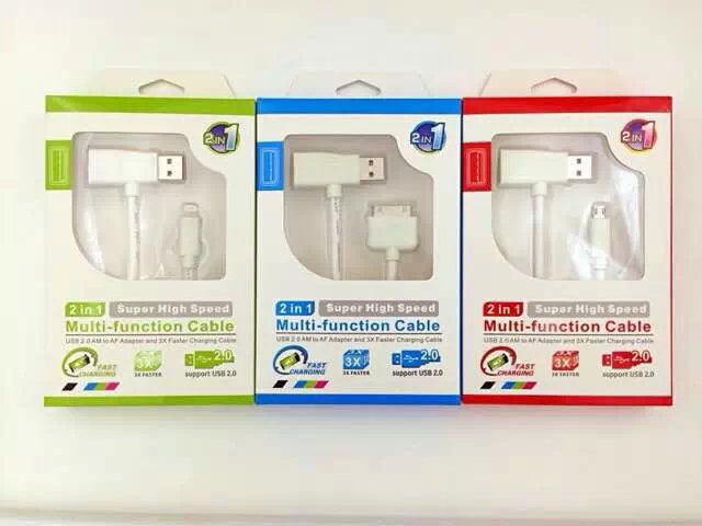 多功能充电线 数据线 二合一数据线 带USB HUB 扩展产品图