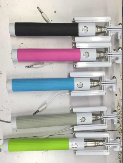 Mobile phone selfie stick with cable folding selfie stick details Picture