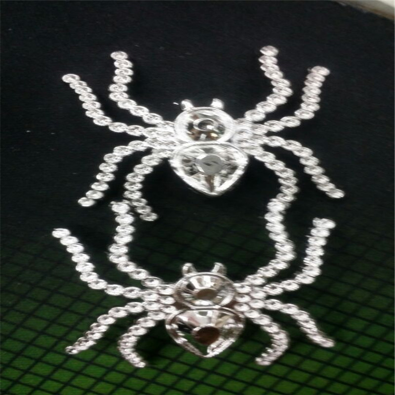Manufacturers Direct Sales Toy Accessories Spider New Spider Diamond Surface Silver Plated Spider Welcome To Sample Custom Specification drawing