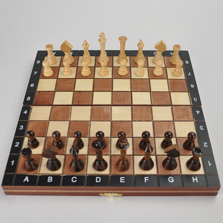 Wooden line chess