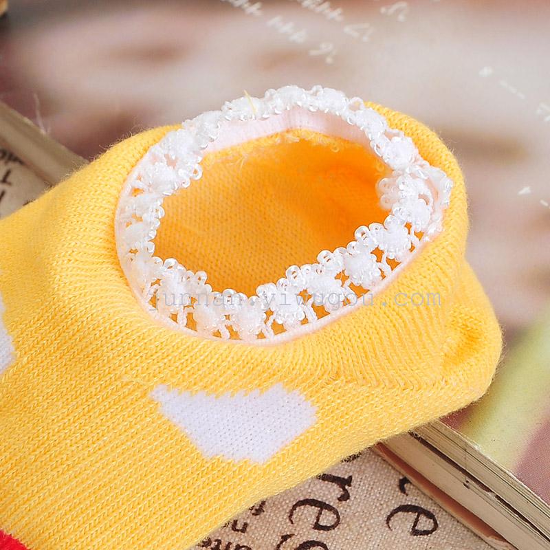 Junnan's new lace boat socks, lace socks, baby socks, floor socks, and anti-slip walking socks Specification image