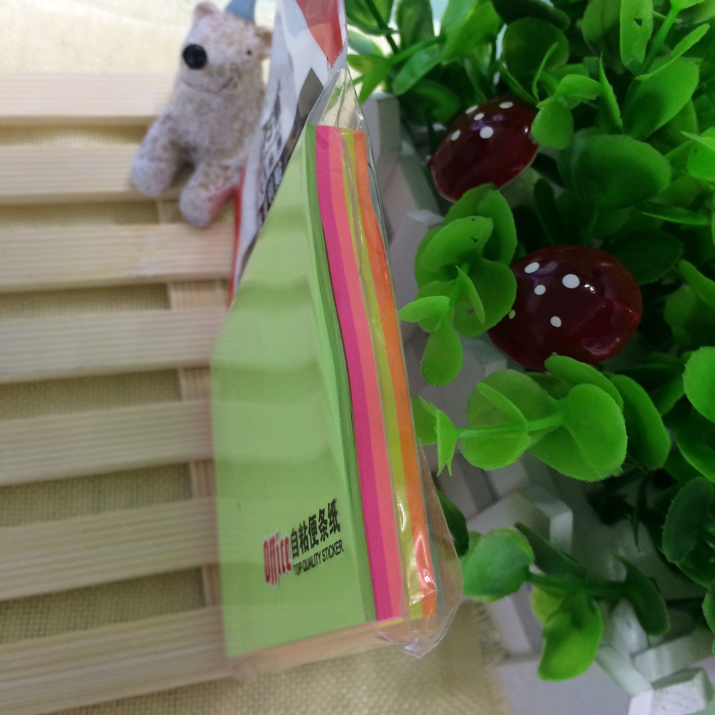 Wanbang 1833 Creative Sticky Notes, 100 pages of high-quality fluorescent laminated sticky notes details Picture